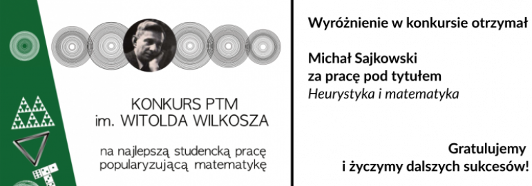 Obrazek — Rozstrzygnięto konkurs im. Witolda Wilkosza na najlepszą pracę studencką popularyzującą matematykę