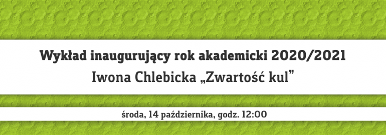 Obrazek — Wykład inauguracyjny