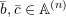 \bar b, \bar c \in \atoms^{(n)}