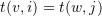 t(v,i)=t(w,j)