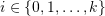 i \in \set{0,1,\ldots,k}