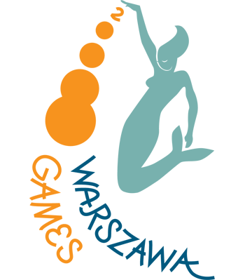 Games logo with a playful mermaid