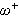 $\omega ^{+}$