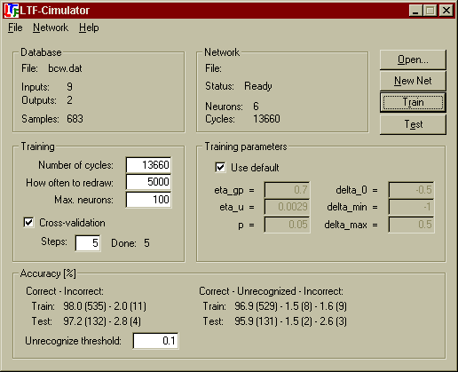 LTF-Cimulator screenshot