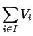 $\displaystyle{\sum_{i\in I} V_i}$