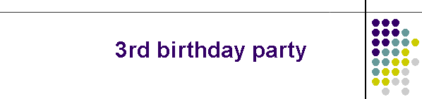 3rd birthday party