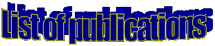 List of publications